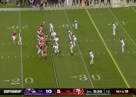 Travis Jones stuffs CMC with thunderous tackle