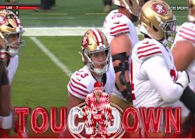 Christian McCaffrey powers through the goal line to cap off 49ers TD drive