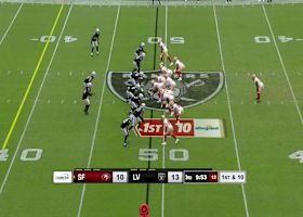 Terrell Owens' son, Terique, snags Mac Jones' pass for 17-yard gain vs. Raiders