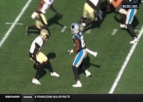 Bryce Young and David Moore barely miss out on potential highlight-reel TD vs. Saints