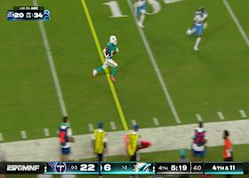 Waddle wiggles up field for a clutch fourth-down conversion on 18-yard sprint