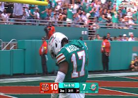 Waddle dices upfield on 21-yard reception