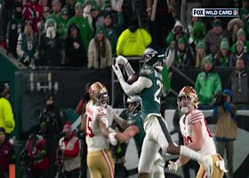 Quinyon Mitchell jumps Purdy's floater for 2nd INT of game