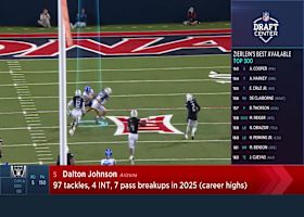 Raiders select Dalton Johnson with No. 150 pick in 2026 draft