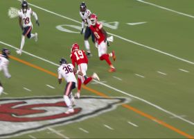 Kadarius Toney corrals Oladokun's zip pass across middle for 20-yard gain