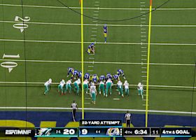 Joshua Karty's fourth FG of the night trims Dolphins' lead to 20-12