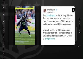 Rapoport: Seahawks agree to terms with LB Drake Thomas on new 2-year deal | 'The Insiders'