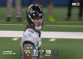 Lawrence layers perfect pass to BTJ for 17 yards