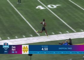 Cam Hart runs official 4.50-second 40-yard dash at 2024 combine