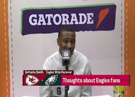 Eagles players elaborate on Philly fandom during SBLIX Opening Night