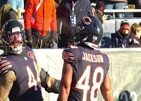 D'Marco Jackson tips pass to himself to set up Bears just outside red zone with INT off Shedeur Sanders