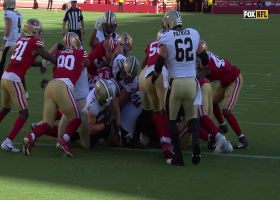 Taysom Hill’s fourth-down TD on FB dive puts Saints on board first vs. 49ers