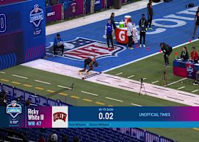Ricky White III runs official 4.61-second 40-yard dash at 2025 combine
