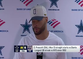 Prescott eager to build off 'TNF' win vs. Giants