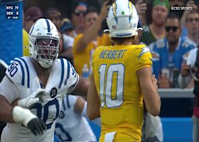 Laiatu Latu sacks Justin Herbert in red zone