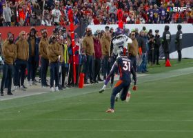 Dobbs fires 18-yard out route to Addison along sideline
