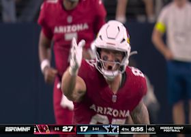 Jacoby Brissett sends a 19-yard laser to Trey McBride