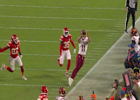 Luke McCaffery shows off his ballet skills with toe-tapping 17-yard catch