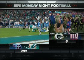 Titans' 2-point conversion cuts Dolphins' lead to 27-21