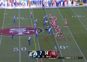 Chris Conley's 50-yard catch and run comes as Darnold climbs pocket to find WR