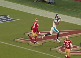 Bryce Young drops 29-yard TD pass in the bucket to Tetairoa McMillan