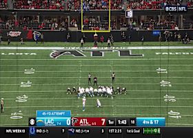 Cameron Dicker's 45-yard FG gets Chargers on scoreboard vs. Falcons