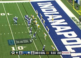 Tyler Goodson lunges to goal line extending Colts lead to nine