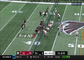Ridder's dart to Drake London goes for 22-yard gain down sideline