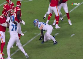 Mahomes' 20-yard completion to Brown comes after QB spins out of a would-be sack