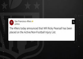 Rapoport: 49ers place WR Ricky Pearsall on non-football injury list