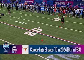 Quinn Ewers' 2025 NFL Scouting Combine workout