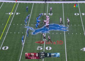 Mayfield dots Palmer in stride for 26-yard gain and near-red-zone access