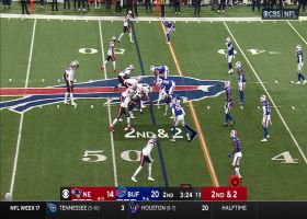 Bailey Zappe steps up in pocket and finds Demario Douglas for 15-yard gain