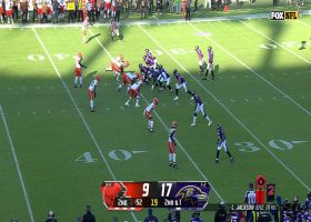 Lamar Jackson throws his first INT since Week 6