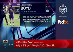 Saints select Khristian Boyd with No. 199 pick in 2024 draft