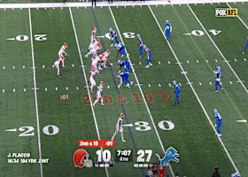 Aidan Hutchinson's strap sack swat sets up Lions deep in Browns territory
