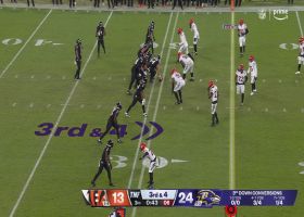 Lamar Jackson's 10.71-second scramble ends with near-TD connection with Flowers
