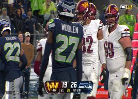 Howell's 8-yard pass connects with McLaurin on fourth down in crunch time