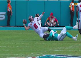 Bradley Chubb boosts his 2025 sack total to 7.5 via takedown of Mayfield