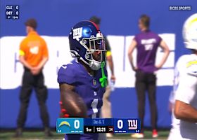 Jaxson Dart's first completion yields 7-yard gain to Nabers