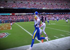 Jaquan Brisker intercepts Stafford's pass in end zone for key takeaway