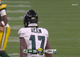 Nakobe Dean detonates on Wilson as LB sniffs out Packers’ screen pass