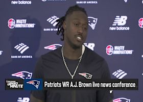 A.J. Brown speaks with media members one day after Patriots traded for him | 'Up To The Minute'