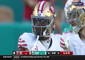 Deebo dekes a Dolphin on 17-yard catch that finishes inside red zone