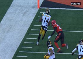 George Pickens punts football into stands after 17-yard TD catch vs. Bengals