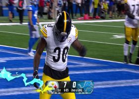 La'Mical Perine's TD run caps Steelers' first drive with Fields at QB vs. Lions