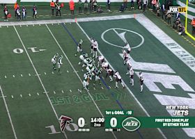 Breece Hall plows ahead for 2-yard rushing TD