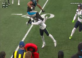 Major hurdle alert! Jalen Coker goes airborne vs. Seahawks for first-down access