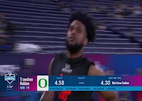 Traeshon Holden runs official 4.57-second 40-yard dash at 2025 combine