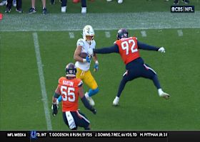 Ladd McConkey's array of juke moves yields 15-yard gain vs. Broncos